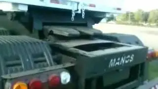 Bitrem Basculante Manos (dianteiro) com chassi extens&iacute;vel recolhendo