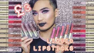 Лак для губ MUA Luxe Velvet Lip Lacquer 24 ОБЗОР И ОБЗОР ГУБ