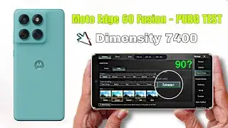 Moto Edge 60 Fusion Pubg Test | Moto Edge 60 Fusion Bgmi Test  | Dimensity 7400