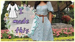 Sew Along : Mccalls 8177 Puff sleeves and Flare Skirt Dress 함께 소잉해요. 플레어스커트 퍼프소매 원피스 만들기