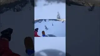 Full Sending into a Tree #shorts #snowboarding #treehit