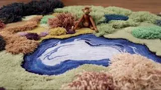 Warmly Home Handmade Forest Carpet with Creative Design Home Decorating Ideas