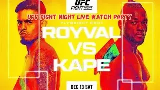 UFC Fight Night | Brandon Royval vs Manel Kape | Saturday, December 13, 2025