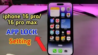 How to lock apps in Iphone 16 pro max/Iphone 16 pro app lock kaise kare/app lock setting