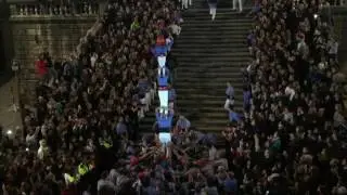 Castellers a la Catedral de Girona