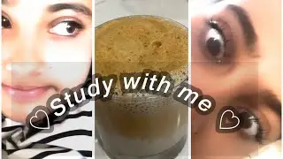 STUDY WITH ME * long video * | MAKING WHIPPED COFFEE | | TOTALLY NOT MAHI | 💕