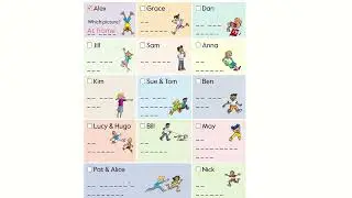 Starters Word list- Name and Preposition