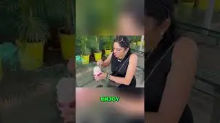 🇮🇳 Они щедро посыпали этот десерт сливками! 🍓 Клубничный десерт #клубника #лонавала