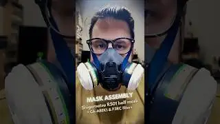 Shigematsu RS01 half mask assembly #mask #airbrush #painting #safetyfirst #scalemodel #scalemodels