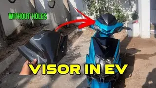 Bina Hole Ke EV Scooty Visor 😱 | 0 Damage Mod | Looks Premium 🔥 | Visor in Scooty 