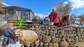 Холод, огонь, выживание ❄️ Иранская кочевая мать в горном убежище