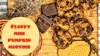 🍁 Fluffy Mini Pumpkin Muffins Recipe 🍁