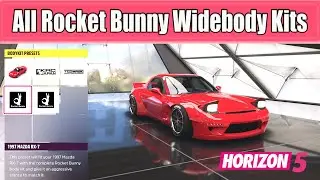 Forza Horizon 5 All Rocket Bunny Widebody Kits