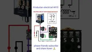 RELAY HOLDING CIRCUIT CONTROL WIRING#8 PIN ELECTRICAL CONTROLLING RELAY#automobile#automation #star