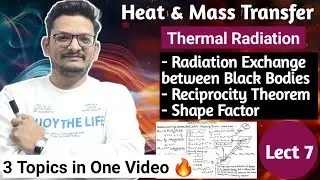 Reciprocity Theorem II Shape Factor II Radiation Exchange between Black Bodies II Radiation II