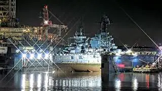 USS Texas - Dry Docking Time Lapse