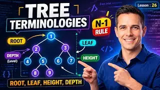 MASTER Tree Terminologies for DSA! (Root, Leaf, Height, Depth Explained) | Data Structures