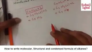 How to write molecular, structural and condensed formula of organic compounds in simple and easy way