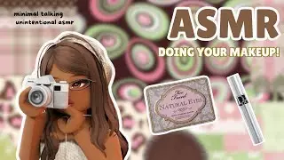 Roblox ASMR pretending to do your makeup! | minimal talking + mouth sound effects