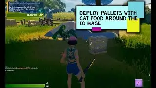 Deploy Pallets with Cat Food Around the IO Base All Locations in Fortnite