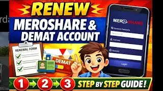 Renew Meroshare & Demat Account VERY EASY 