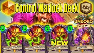 My NEW Control Warlock 4.0 Deck With New Legendary! The Lost City of Un'Goro Mini-Set | Hearthstone