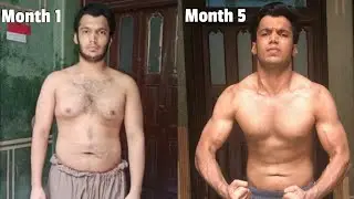 Natural Fat To Shredded 5 Months Body Transformation | 19 Year old Boy | Fat To Fit