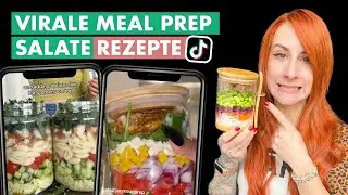 Ich teste virale Meal Prep Salat Rezepte von TikTok