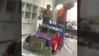 transformers optimus prime cake design