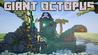 Building a MEGA OCTOPUS! [Minecraft Organic Build Timelapse]