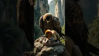 Eagle, Snake, and Baby Monkey &mdash; Nature&rsquo;s Tense Wild Drama #wildlife #snake