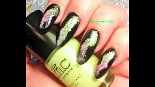 SMOKE NAIL ART/gel and acrylic paint