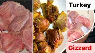 How To Clean And Cook Turkey Gizzard / Gizzard Recipe #gizzard