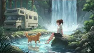 Waterfall Serenity 💧 Refreshing Lofi for Nature Escapes