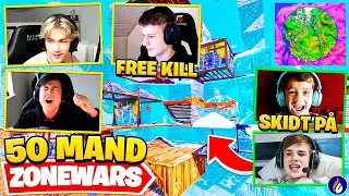 50 PLAYER ZONE WARS I FORTNITE MOD FANS ft. Quitoooo, t0nse & Rasmusnie!! (GIVEAWAY?!)