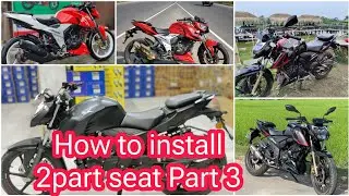 how to install 200 4v 2 part seat in 160 4v part 3 top modify 4v 2024 #rajib_auto #200_4v_2_part_sit