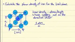 Linear and Planar Densities