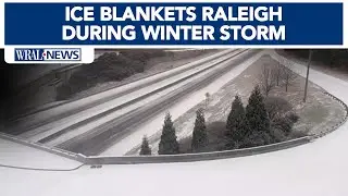 Ice blankets Raleigh during winter storm