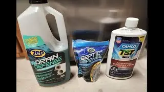 Test of Enzyme Treatments for Main Sewer Drain - Zep vs Camco TST Pro