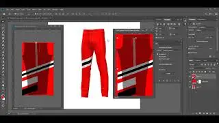 How to replace the design into a 3d Pants mockup