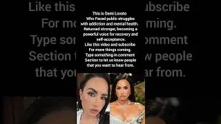 Demi Lovato  Faced public struggles with addiction and mental health #america #selfacceptancedonald