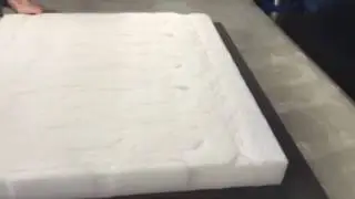 5.3cm high density EPE foam die cutting by 100 Tons