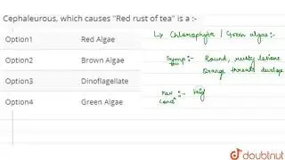Cephaleuros, which causes \