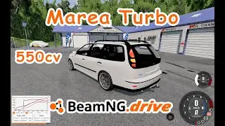 ACELERANDO MAREA TURBO 550cv RONCO PERFEITO - Beamng Drive