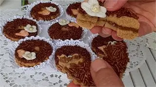 صابلي نوتيلا بعطر البندق تزيين من ابتكاري.حلوى  جزائرية 🇩🇿بنة ورائحة و شكل🤩.تقطع 36حبة