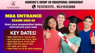 MBA Entrance 2026 में धमाकेदार सफलता! NMAT&ndash;MAT&ndash;SNAP&ndash;XAT&ndash;CMAT की पूरी Strategy और Key Dates |