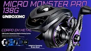Carretilha Kingdom Micro Monster Pro é boa? Unboxing e primeiras impressões