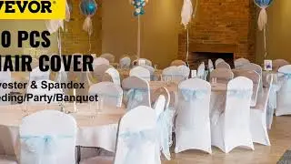 VEVOR 50 100 Pcs Wedding Chair Covers Spandex