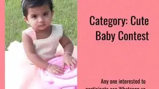 Cute Baby Contest India 2020. (Online competition for Cute Babies )