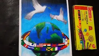 World peace day drawing | World peace day poster | World peace day drawing easy, for competition
